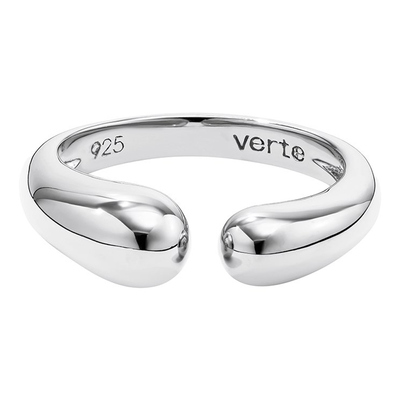 Cinq.silver.176 / epais ouvert ring