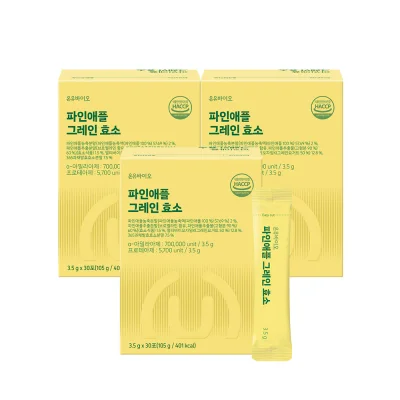 [온유바이오] 파인애플 그레인 효소 30포*3(3개월분)