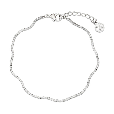 Wave tennis bracelet
