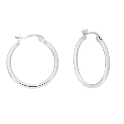 Hoop one-touch Silver Earring
