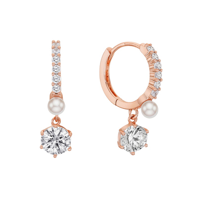 Jewel Pearl one-touch Earring