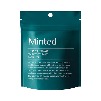 민티드 프리미엄 고체치약 90정_리필형(ultra mint flavor)
