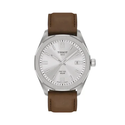 PRC 100 솔라 브라운 레더 39mm