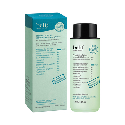 빌리프 프라블럼 솔루션 비건 PHA 클리어링 토너 150ml