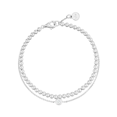 [아이유 PICK] UNIS 볼체인 실버 팔찌 JJUNBQ4BS505SW7S0