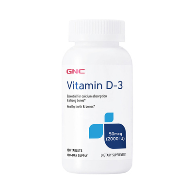 GNC Vitamin D-3 Tablets 2000 IU