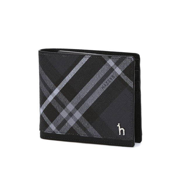 【HAZZYS】Black Logo Pattern Half Wallet Key Holder 51Slo4e28jL.jpg