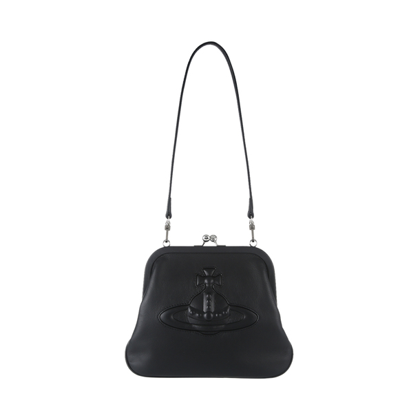 Leather crossbody bag Vivienne Westwood Black in Leather