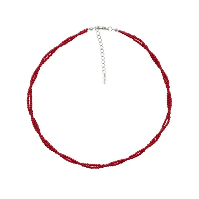 Red Twist Necklace