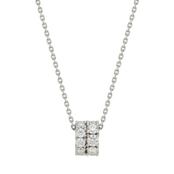 【HYERES LOR】Essence Silver(W) Moissanite Triple Necklace HYERES LOR】Essence Silver(W) Moissanite Triple Necklace