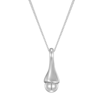 [엔믹스 지우, 태연 착용]lighting pendant long necklace: White