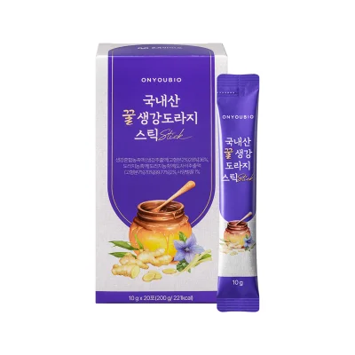 [온유바이오] 꿀생강 도라지 스틱 20포