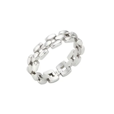 [Premium Plating] H링크 AB(W) 체인 반지 S