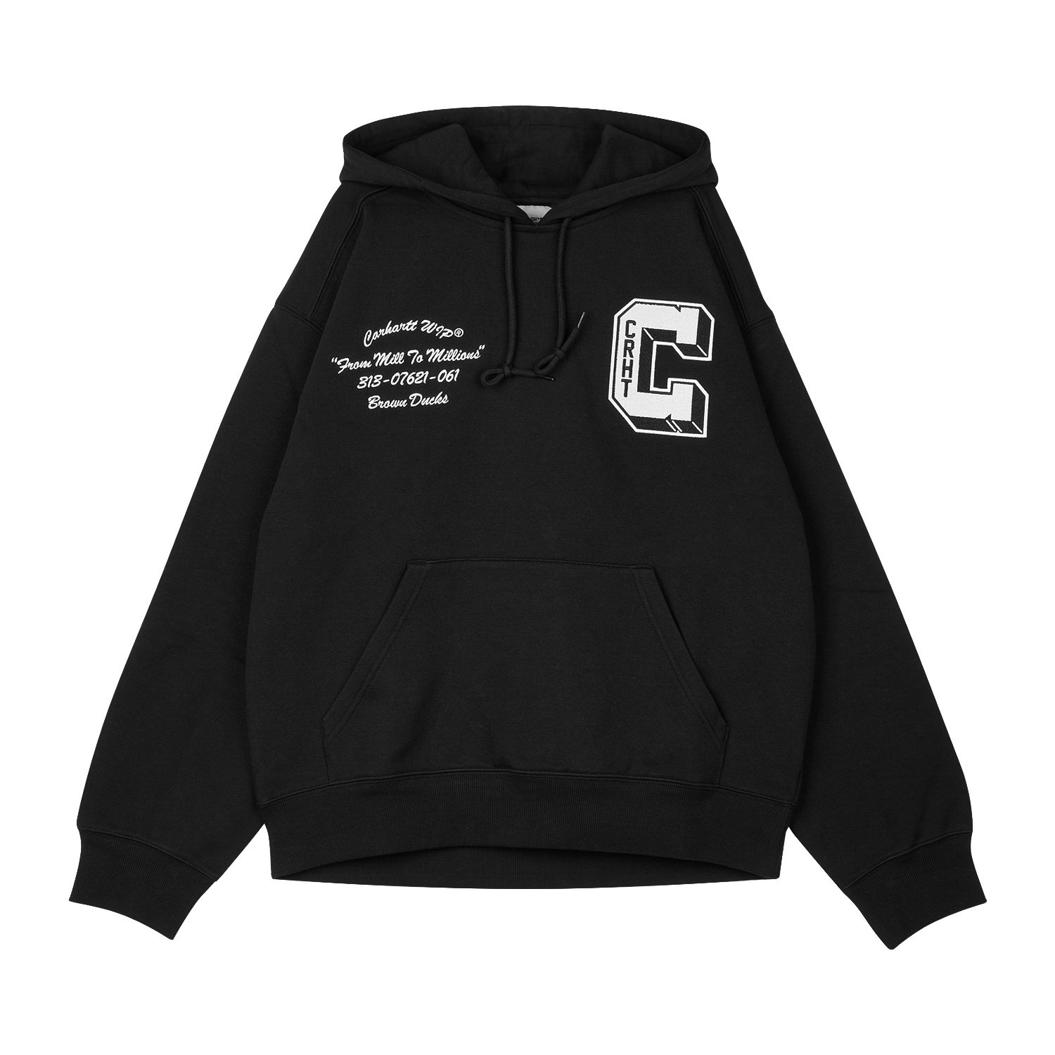 롯데면세점 [칼하트] [CARHARTT] HOODED SWEAT BLACK