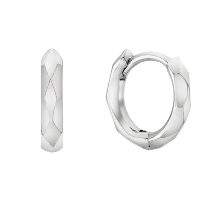 Twisted hoop one-touch Earrings