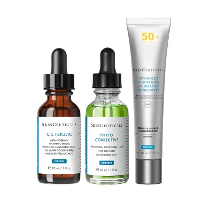 C E Ferulic 30ml + Phyto Corrective 30ml + Advanced Brightening UV Defense 40ml