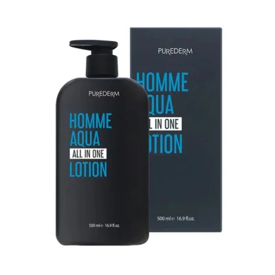 [2개 이상 47%] 퓨어덤 옴므 아쿠아 올인원 로션 500ml
