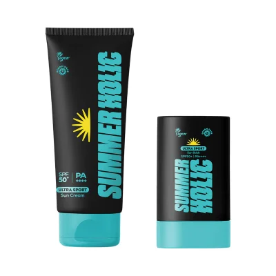 썸머홀릭 울트라 스포츠 선크림 200ml + 울트라 스포츠 선스틱 19g  SPF50+ PA++++ 세트