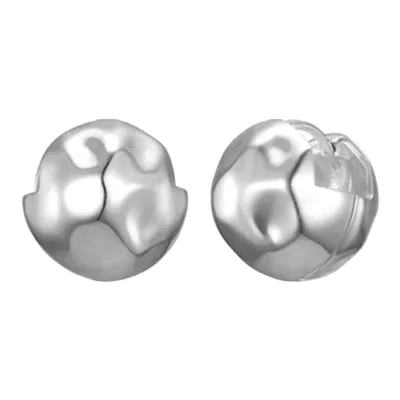Hammer ball earring_12mm