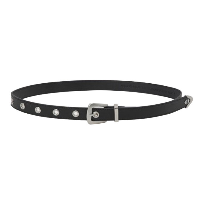 롯데면세점 [럭키슈에뜨] Buckle Decoration Cowhide Belt (black)