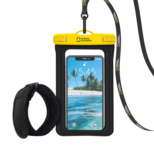 ナショナルジオグラフィック 携帯スマホ防水ケース スマホ 防水ケース IPX8 4重ロック 完全防水 National