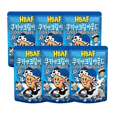 (HBAF)쿠키앤크림아몬드40G*6
