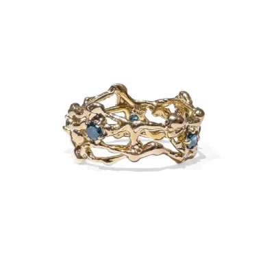 Lili étoile Ring 블루 다이아몬드 11,13,15호