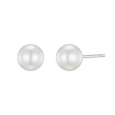 [sv925] swarovski pearl studs earring: 4mm