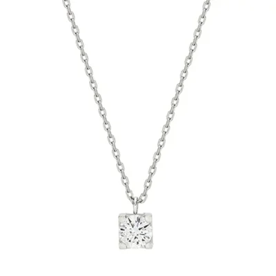 에센스 실버(W) H 모이사나이트 목걸이 1.0CT