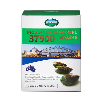 고농축 초록홍합 37500mg WITH VITAMIN D 760mg x 180cap