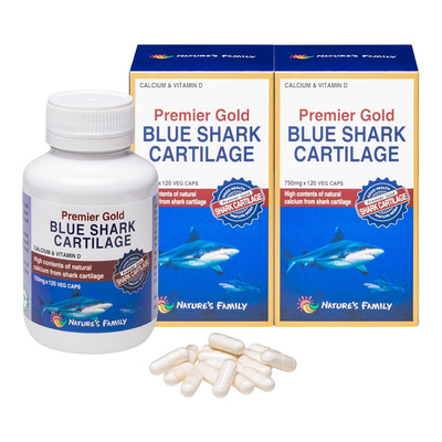 Premier Gold Blue Shark Cartilage 750mg 120 x 2