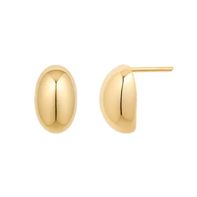 #Gold/모던 오발 페블 귀걸이