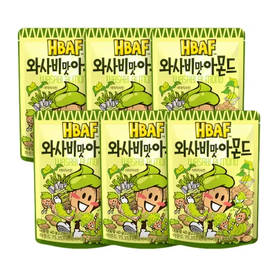 (HBAF)와사비맛아몬드40G*6