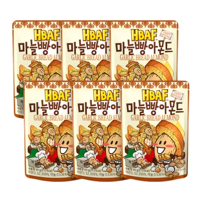 (HBAF)마늘빵아몬드40G*6