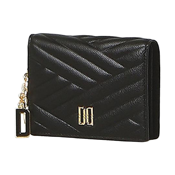 Tシャツ・カットソー DAKS DD l Decoration Cowhide Black Medium Wallet DBWA5E2 Lotte Duty Free