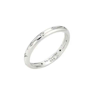 스타스톤 실버 심플 반지 (화이트)