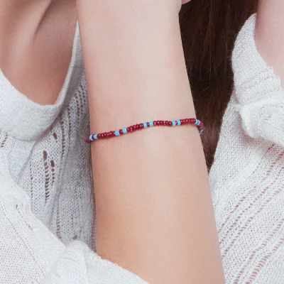 silver toho miyuki beads-bracelet