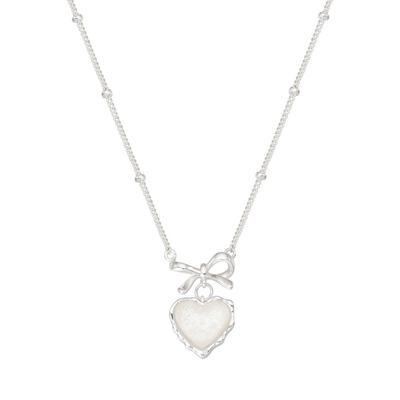 Rubien Riboon Heart mother-of-pearl Necklace