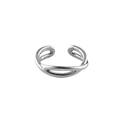[925 silver] Cinq.silver.238 / volute ring