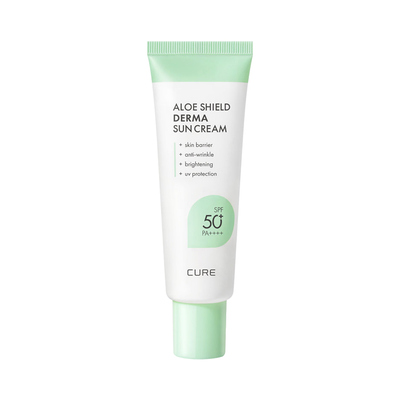 큐어 알로에 쉴드 더마 선크림 40ml(유기자차)