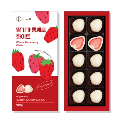 딸기가통째로 화이트초콜릿