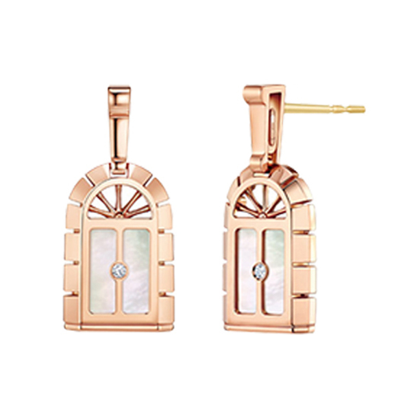 [Golden dew] 韓国☆18K Gold☆GD Harmony (PW) Earrings COOL 18K PVD Gold Plated Hypoallergenic Stud Earrings