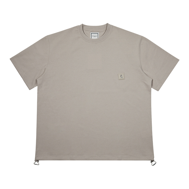 【関税込み】WOOYOUNGMI ベージュ ロゴ刺繍 Tシャツ ロッテ免税店