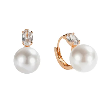 18K pin Oval Cut Royal Pearl