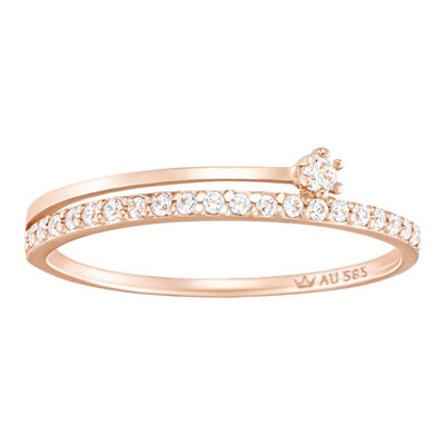 J Basic Sereno 14K 로즈골드 반지 16호 JJJBRQ7AS123R4160