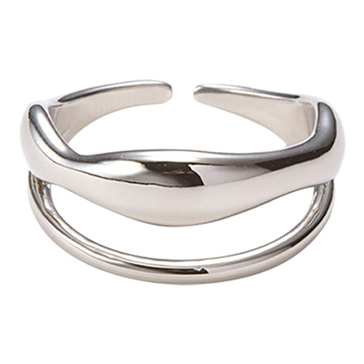 [수지, EXO 카이&디오 착용] bold two lines ring : White