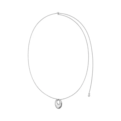 [데이식스 원필, 빌리 하람 착용]melted oval pendant necklace: White