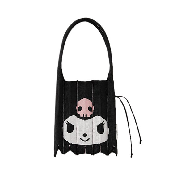 ショルダーバッグ・ポシェット [JOSEPH&STACEY] LUCKY PLEATS KNIT S KUROMI Lucky Pleats Knit S Hello Kitty Vanilla | JOSEPH AND STACEY