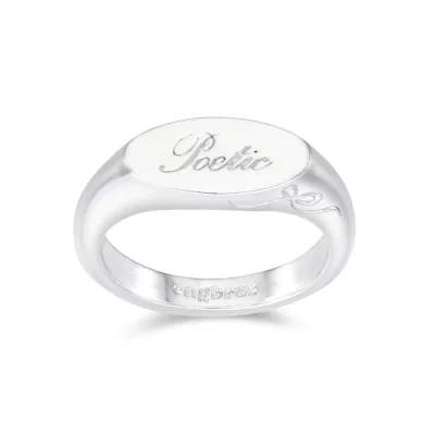 poem ribbon ring