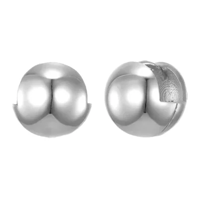 silver925 12mm ball touch earring